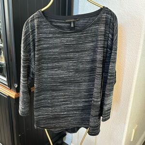 WHBM 3/4 sleeve black/white size XL